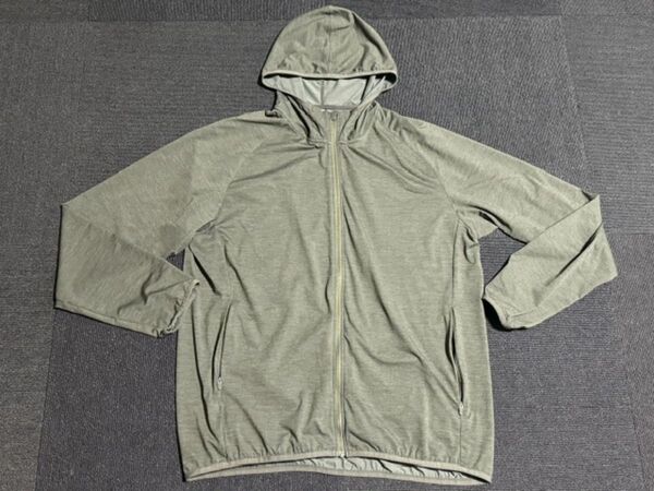 ユニクロ ドライEX UXカットフルジップパーカー ダークグレー ラッシュガード UNIQLO