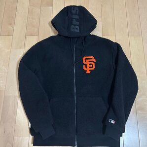 美品 F.C.R.B l MLB TOUR BOA FLEECE BIG STAR HOODIE FCRB-212026