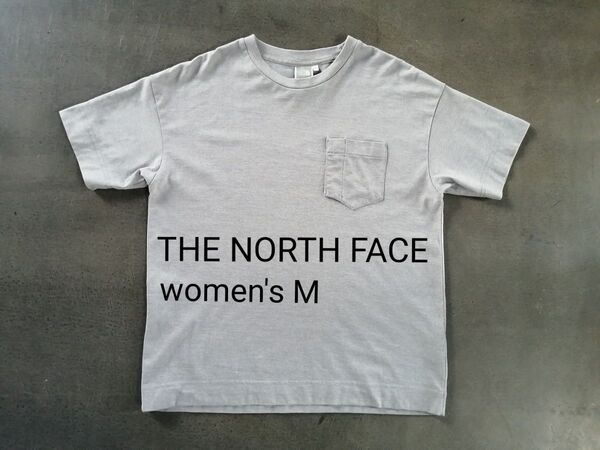 THE NORTH FACE ノースフェイス 半袖Tシャツ レディースM オーバーサイズ ライトグレー