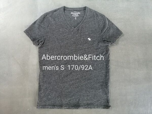 Abercrombie&Fitch アバクロンビーアンドフィッチ 半袖Tシャツ メンズS 170/92A チャコールグレー