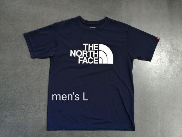 THE NORTH FACE ノースフェイス 半袖Tシャツ メンズL ネイビー ポリエステル NT32133
