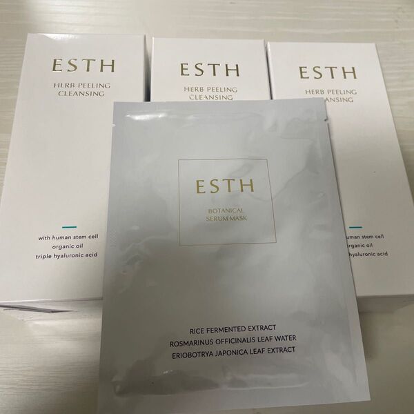 ESTH ハーブピーリングクレンジング ×3+パック×1