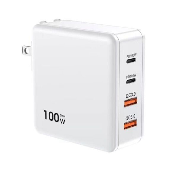 新品☆充電器タイプc 100w 急速充電器 4ポート同時充電 軽量 PSE認証