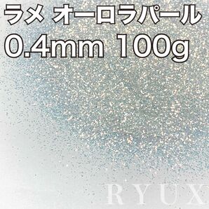 大容量!ラメ グリッター オーロラパール0.4mm 100g 塗装 フレーク