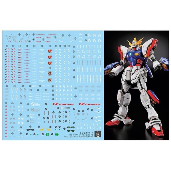 RG 1/144 シャイニングガンダム用水転写式デカール