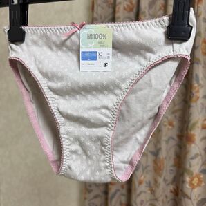 新品未使用 レディース ショーツ 女性下着 デザインショーツ リボン コットン100% Lサイズ