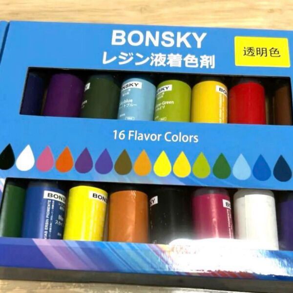 レジン 着色剤 レジン液 着色剤 透明色 10mlUVレジン用染料 16色