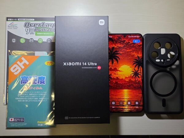 【中古品】Xiaomi 14 Ultra 6.73インチ メモリー16GB ストレージ512GB ブラック 国内版 おまけあり