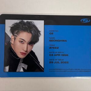 ATEEZ THE WORLD EP.1 MOVEMENT 特典トレカ メンバーシップカード ソンファ