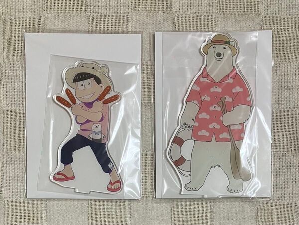 セガコラボカフェ おそ松さん×しろくまカフェ/アクスタ(おそ松、シロクマくん)