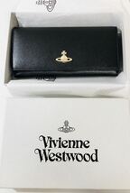 Vivienne Westwood ヴィヴィアン 上質素材 長財布 51040027 エマ クラシック ブラック エレガント 財布・小物_画像1