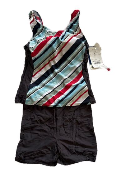 レディース水着 ストライプ柄 上下セット 9M 新品未使用