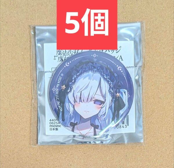 夏目アンアン 魔法少女ノ魔女裁判 缶バッジ キャラバッジコレクション 5個