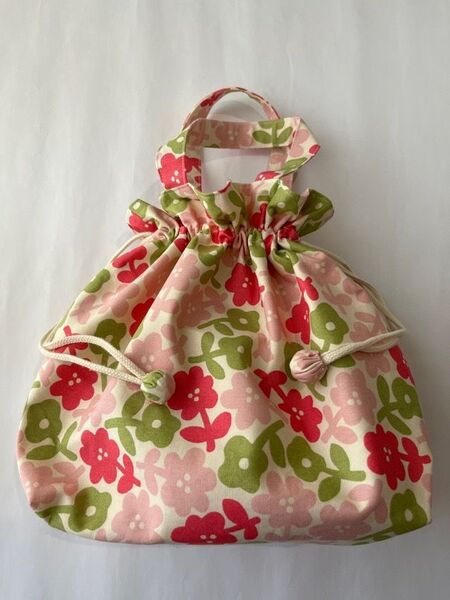ハンドメイド 巾着バック
