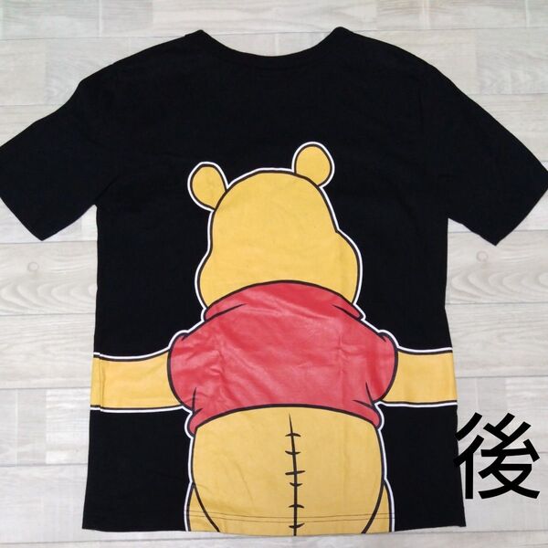 千趣会 プーさん 半袖 Tシャツ ブラック