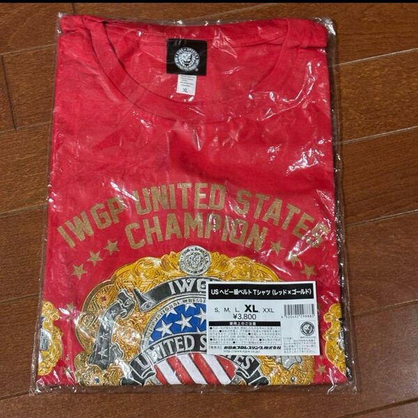 IWGP US ヘビー級ベルト Tシャツ (新日本プロレス) XL