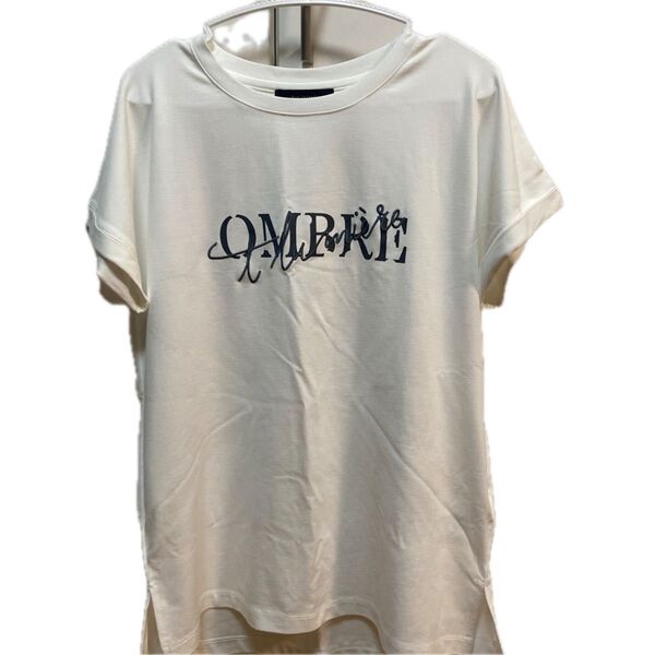 【新品同様】Bou Jeloud ブージュルード OMBRE Tシャツ ロゴ入り FREEサイズ ホワイト 白
