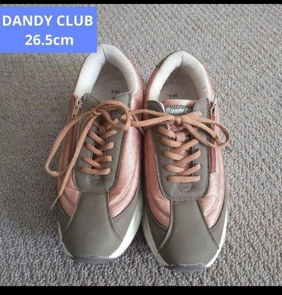 DANDY CLUB メンズスニーカー 26.5cm ブラウン