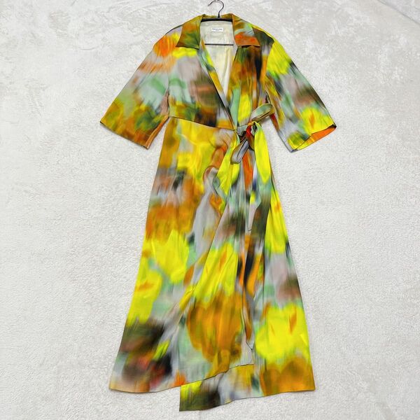 美品◆DRIES VAN NOTEN/ドリス/21SS/カシュクールワンピース