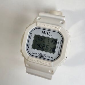 G-SHOCK MHL. コラボ DW-5600 中古 CASIO カシオ 腕時計 限定 別注 ホワイト アパレル エムエイチエル