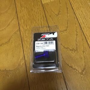 ze58-1342 ZETA ジータ　マグネットドレーンボルト　m10 22 p1.5 kx450f 06 klx450r 08 magnnetic drain bolt レーシング　racing blue 青