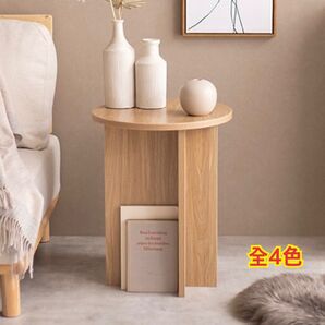 【新品 送料無料】 ラウンドサイドテーブル 幅40cm ナイトテーブル ハイテーブル ラウンドテーブル カフェテーブル 丸テーブル