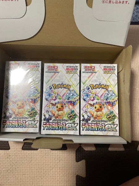 ポケモンカード スカーレットex&バイオレットex テラスタルex 3box シュリンク付き