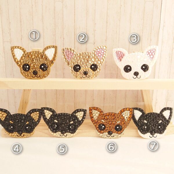 ☆チワワ☆ハンドメイド シール ステッカー デコ キラキラ グッズ