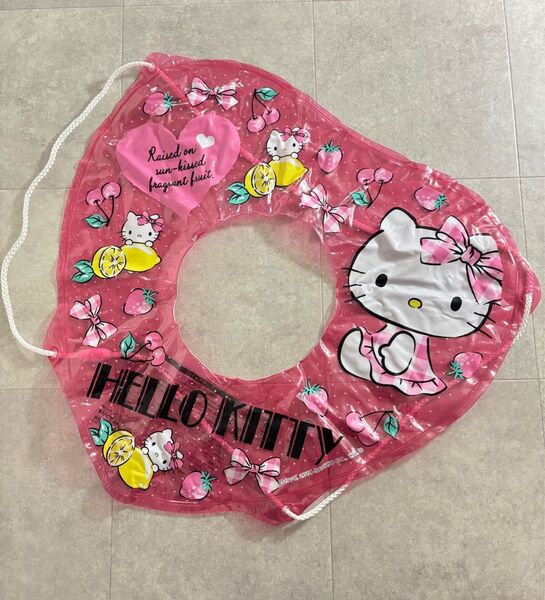 ハローキティ 浮き輪 ピンク 70cm ロープ付き ハート