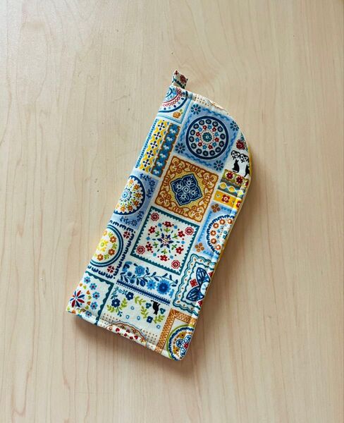ポーリッシュ柄 ハンドメイド サングラス メガネケース