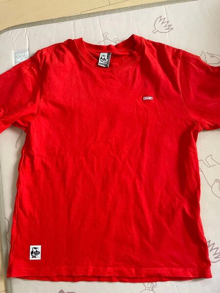 CHUMS Tシャツ レッド Mサイズ