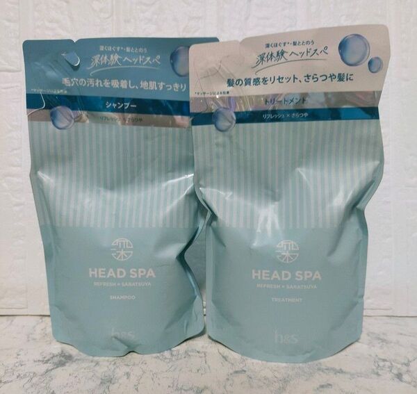 h&s 深体験ヘッドスパ リフレッシュ×さらつや シャンプー&トリートメント詰め替えセット