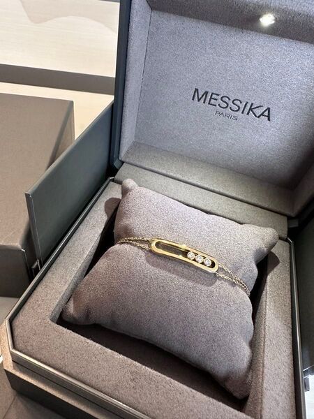 Messika メシカ ムーヴ クラシックイエローゴールド ダイヤモンド ブレスレット K18