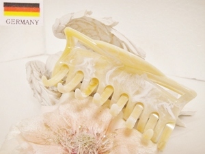 ♪ 新品 バンスクリップ『高品質/Made in Germany/ドイツ製/スリム/ロングサイズ/マーブルカラー/マーブルベージュ』♪