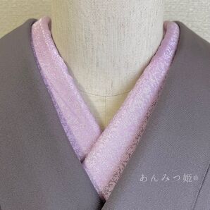ポリエステルの半衿 薄葡萄ジャガード