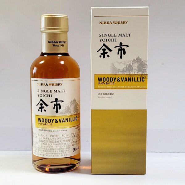 ニッカウイスキー 余市蒸溜所限定 余市 ウッディ&バニラ 180ml シングルモルト