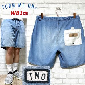 TURN ME ON デニムショーツ スイムショーツ 水陸両用 ウォッシュ加工