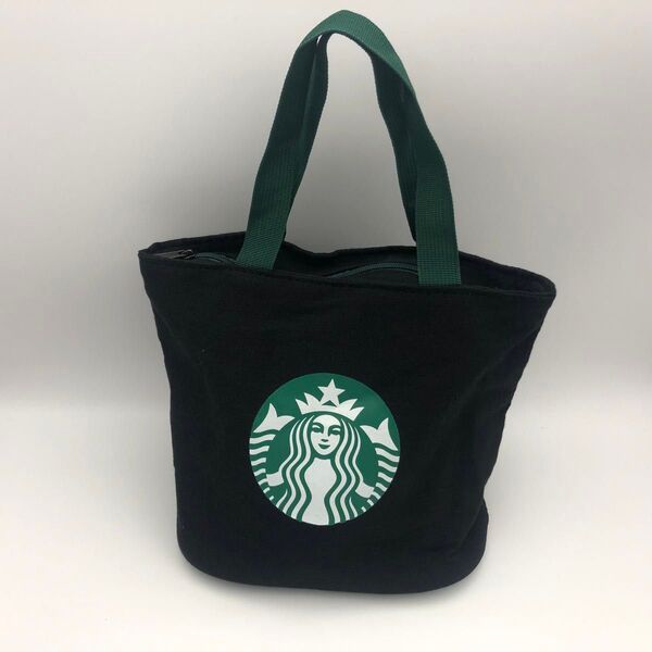 スターバックス トートバッグ ランチバッグ ハンドバッグ 弁当バッグ ブラック 小物入れ