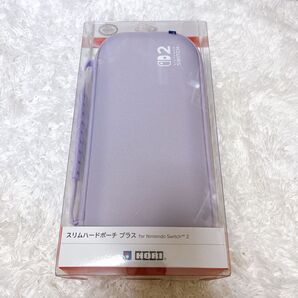 Nintendo Switch2 HORI スリムハードポーチ プラス パステルパープル ケース パープル