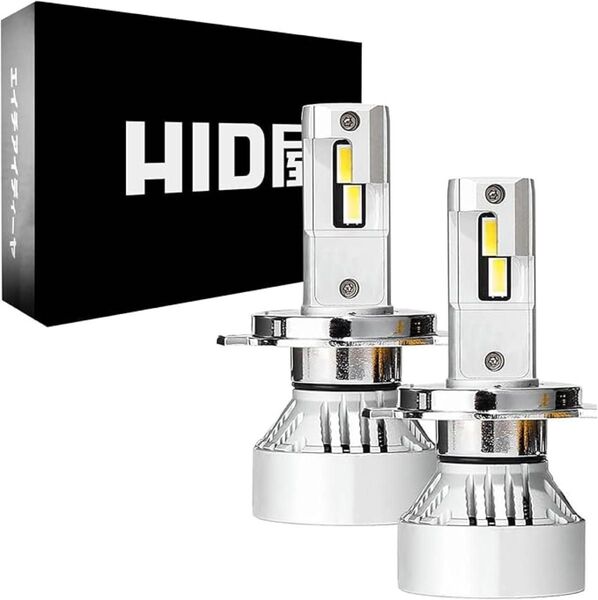 HID屋 H4 LED ヘッドライト 49600cd(カンデラ) 爆光 ホワイト 車検対応 12V 24V Mシリーズ