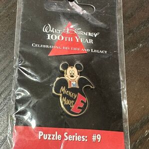 ディズニー100周年記念 ミッキーマウス ピンバッジ パズルシリーズ #9 E 未開封