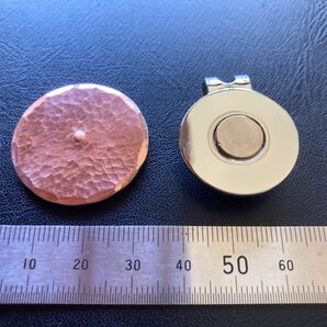 銅工房手作り 30ミリマーカーリング付き 磁石グリップ付き イニシャルなど刻印致します