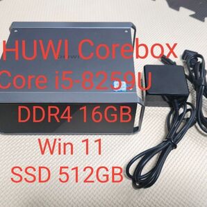 CHUWI CoreBox ミニPC Win11 Core i5-8259U メモリ DDR4 16GB SSD 512GB