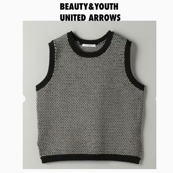 BEAUTY&YOUTH UNITED ARROWSビューティーアンドユースユナイテッドアローズジャカードノースリーブニット