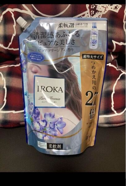 フレア フレグランス IROKA 柔軟剤ピュアフリージア スパウト1200ml×1 イロカ