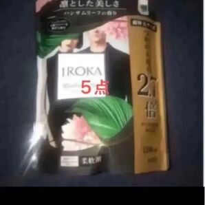 フレア フレグランス IROKA 柔軟剤 ハンサムリーフ 1200ml×5イロカ