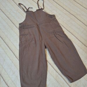 tete a tete 90cm 90 サロペット ベージュ ブラウン