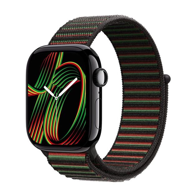 Apple Watch Series 10 (GPSモデル) 42mm Black Unityスポーツループ - ユニティリズム