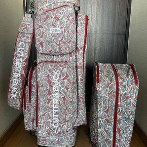 美品希少モデル カッター&バック CUTTER&BUCK カートキャディバッグ 四角柱型 9.5型 軽量仕様2.8kg 男性 女性