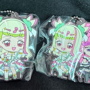 プリキュア キミとアイドルプリキュア ガチャガチャ カプセル ラバーマスコット 2 キュアズキューン キュアキッス 2点